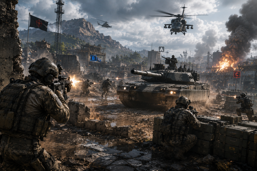 WARDOGS 100-player tactical battlefield combat