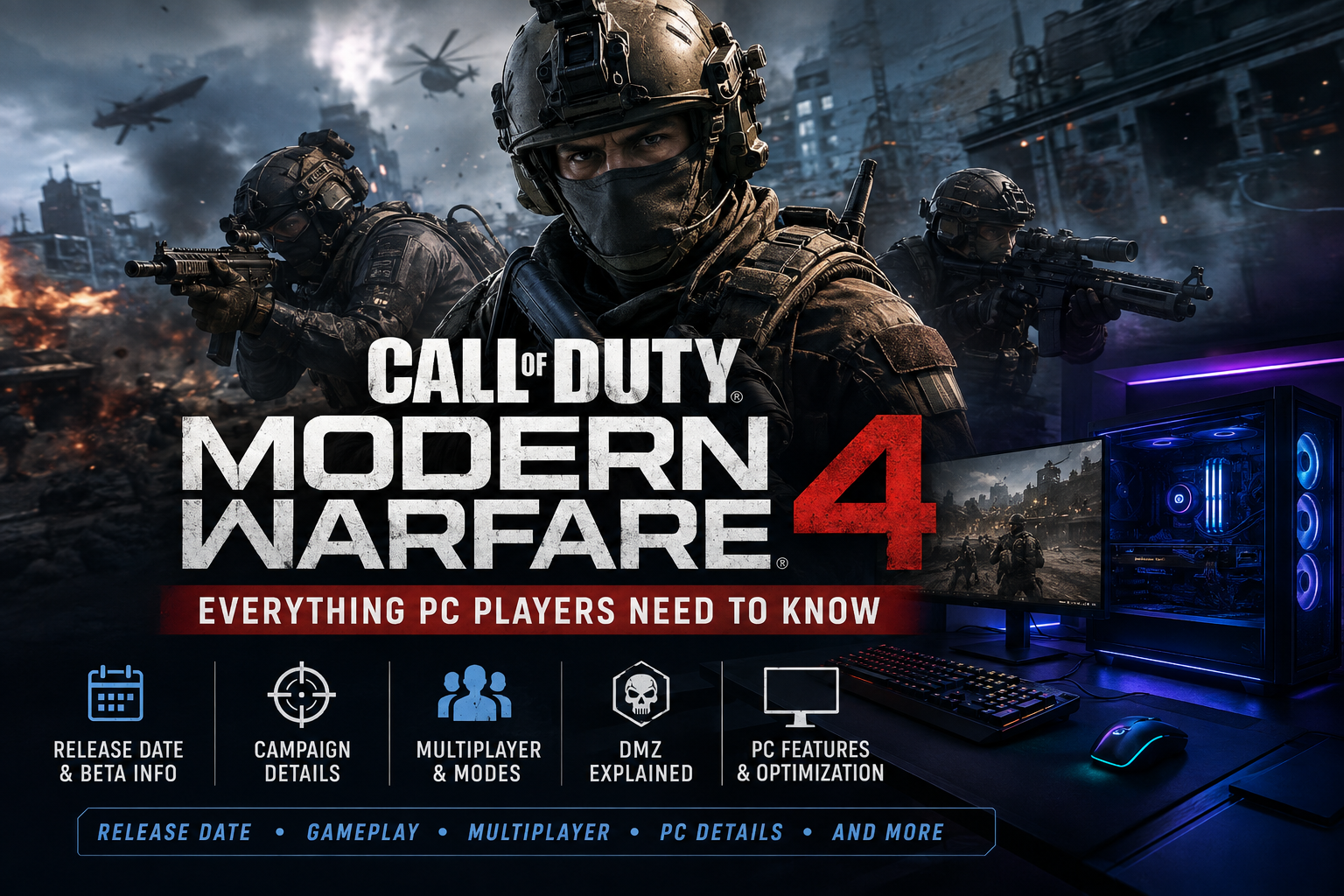 Call of Duty Modern Warfare 4: Everything PC Players Need to Know