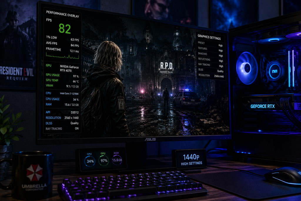 Resident Evil Requiem PC performance and graphics settings comparison